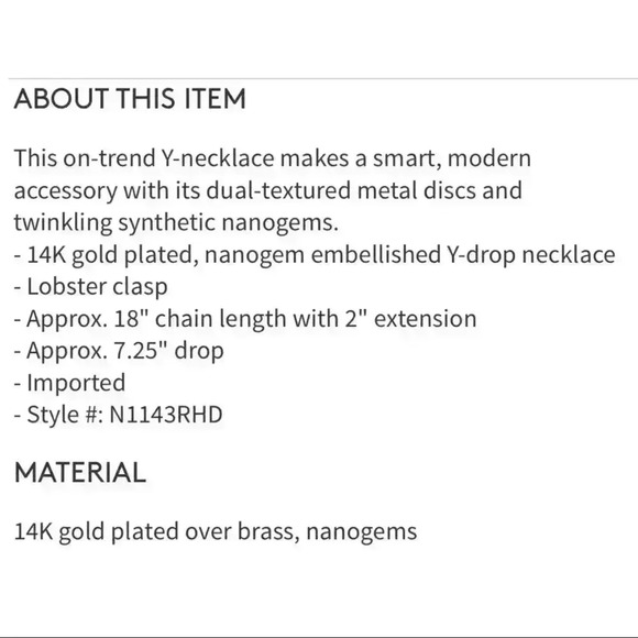 NWT KENDRA SCOTT Crowley Y Drop Necklace - Picture 7 of 7